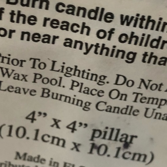 4”x4” Candle With Decorative Vintage Style Base - Picture 5 of 5